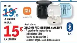 E.Leclerc Xiaomi - redmi buds 6 active oferta