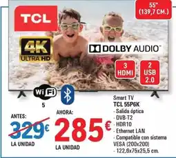 E.Leclerc Tcl - tv 55p6k oferta