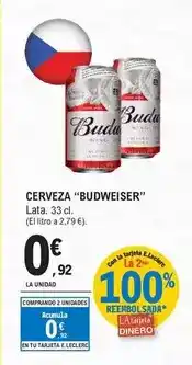 E.Leclerc Budweiser - cerveza oferta