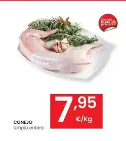 Eroski Conejo limpio entero oferta