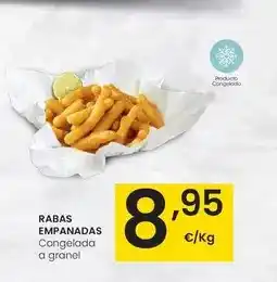 Eroski Rabas empanadas congelada a granel oferta