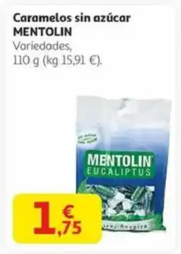 Alcampo MENTOLIN Caramelos sin azúcar oferta