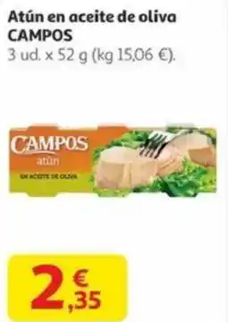 Alcampo CAMPOS Atún en aceite de oliva oferta