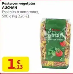 Alcampo AUCHAN Pasta con vegetales oferta
