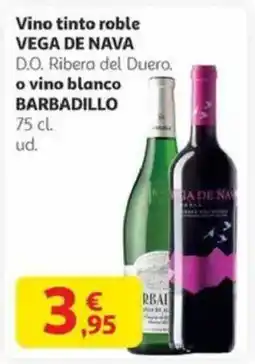 Alcampo VEGA DE NAVA Vino tinto roble BARBADILLO oferta