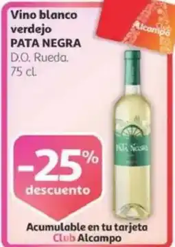 Alcampo PATA NEGRA Vino blanco verdejo oferta