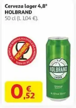 Alcampo HOLBRAND Cerveza lager 4,8° oferta