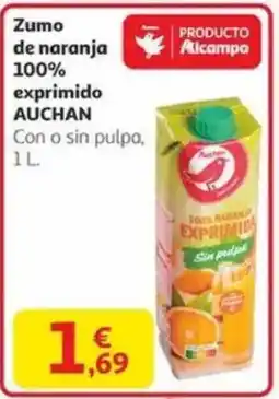Alcampo AUCHAN Zumo de naranja exprimido oferta