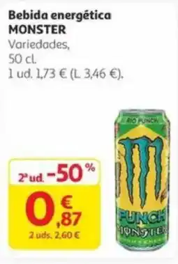 Alcampo MONSTER Bebida energética oferta