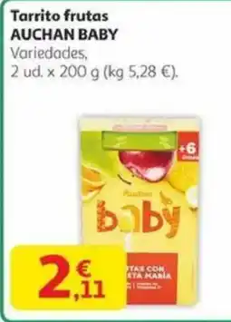 Alcampo AUCHAN BABY Tarrito frutas oferta