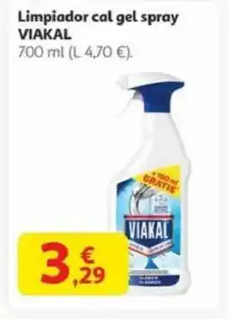 Alcampo VIAKAL Limpiador cal gel spray oferta