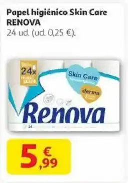 Alcampo RENOVA Papel higiénico Skin Care oferta