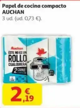 Alcampo AUCHAN Papel de cocina compacto oferta