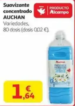 Alcampo AUCHAN Suavizante concentrado oferta
