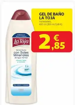 Alcampo LA TOJA Gel de baño oferta