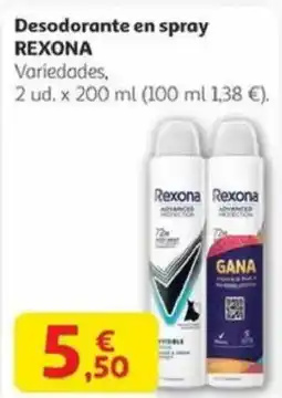 Alcampo REXONA Desodorante en spray oferta