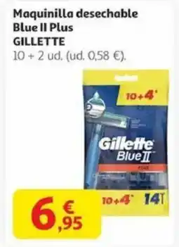 Alcampo GILLETTE Maquinilla desechable Blue II Plus oferta
