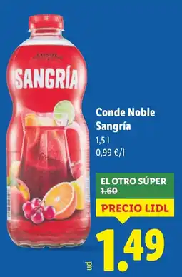 Lidl SANGRIA Conde Noble oferta