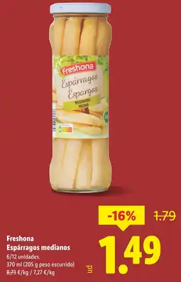 Lidl FRESHONA Espárragos medianos oferta