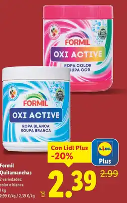 Lidl FORMIL Quitamanchas oferta