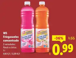 Lidl W5 Friegasuelos concentrado oferta