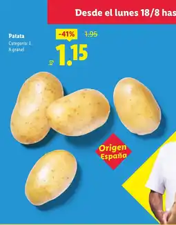 Lidl Patata oferta