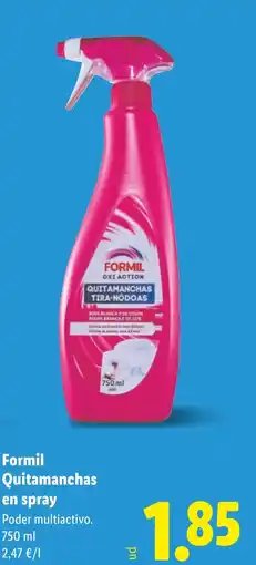 Lidl FORMIL Quitamanchas en spray oferta