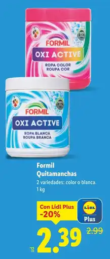 Lidl FORMIL Quitamanchas oferta