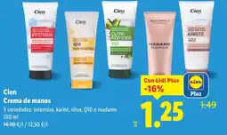 Lidl CIEN Crema de manos oferta