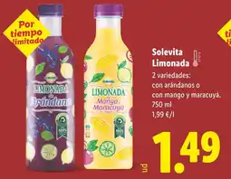 Lidl SOLEVITA Limonada oferta