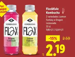 Lidl Flax&Kale Kombucha oferta