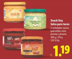 Lidl SNACK DAY Salsa para tacos oferta