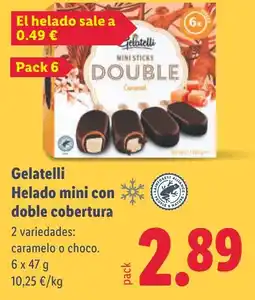 Lidl GELATELLI Helado mini con doble cobertura oferta