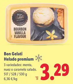 Lidl BON GELATI Helado premium oferta