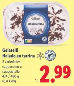 Lidl GELATELLI Helado en tarrina oferta