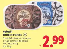 Lidl GELATELLI Helado en tarrina oferta
