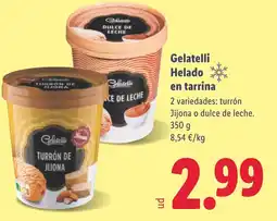 Lidl GELATELLI Helado en tarrina oferta
