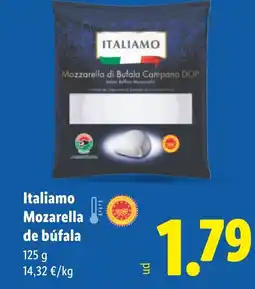 Lidl ITALIAMO Mozarella de búfala oferta