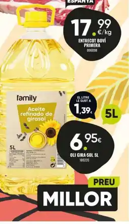 Family Cash Oli gira-sol oferta