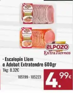 Family Cash ELPOZO Escalopín Llom o Adobat Extratendre oferta