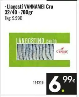 Family Cash VANNAMEI Llagostí Cru oferta