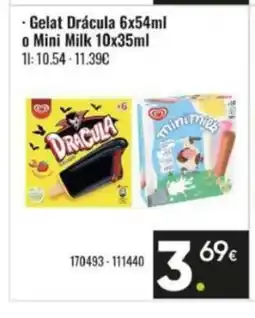 Family Cash Gelat Drácula o Mini Milk oferta