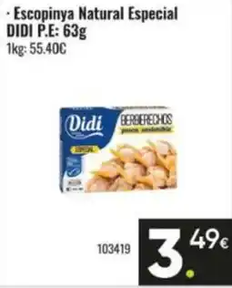 Family Cash DIDI Escopinya Natural Especial oferta