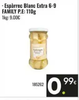 Family Cash FAMILY Espàrrec Blanc Extra oferta
