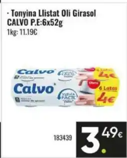 Family Cash CALVO Tonyina Llistat Oli Girasol oferta
