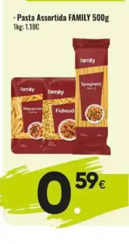 Family Cash FAMILY Pasta Assortida oferta