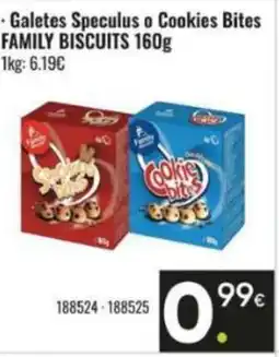 Family Cash FAMILY BISCUITS Galetes Speculus o Cookies Bites Mini Bites Formatge oferta