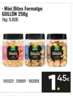 Family Cash GULLÓN Mini Bites Formatge oferta