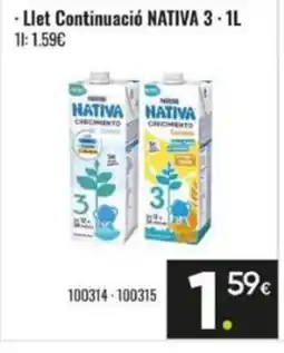 Family Cash NATIVA Llet Continuació oferta