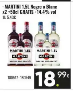 Family Cash MARTINI Negre o Blanc oferta
